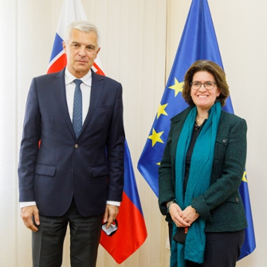 Ontmoeting met Slowaakse Minister van Buitenlandse Zaken Ivan Korčok – copyright: Tomáš Bokor – MZVEZSR